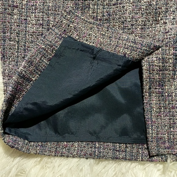 J. Crew Tweed Purple Skirt - Picture 5 of 5